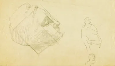 Untitled–Head, Two Women, studies by Джордж Грей Барнард — digital art print download