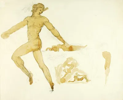Untitled–Striding Figure by Джордж Грей Барнард — digital art print download