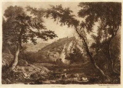 Tivoli and Macena's Villa by George Loring Brown, 1853 — digital art print download