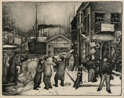Coenties Slip by Гленн О. Коулман, 1928 — digital art print download