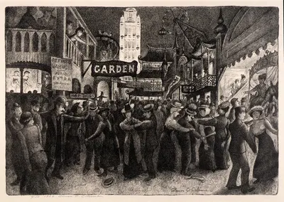 Coney Island by Гленн О. Коулман, 1928 — digital art print download