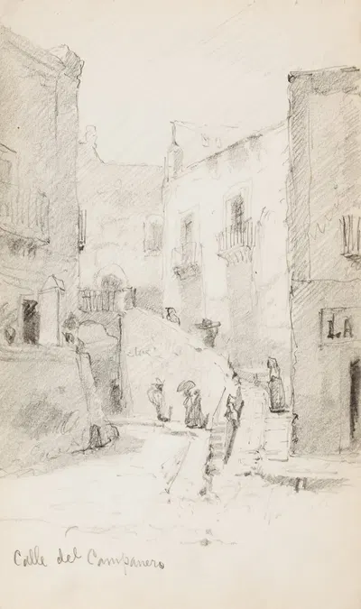 Calle del Campanero by Говард Рассел Батлер — digital art print download