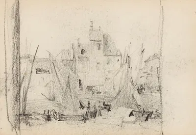 Fishing Boats by Говард Рассел Батлер — digital art print download