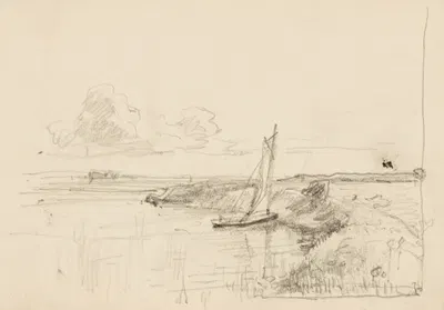 Sailboat by Говард Рассел Батлер — digital art print download