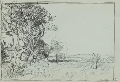 Tree with House by Говард Рассел Батлер — digital art print download
