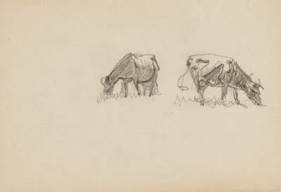 Two Cows by Говард Рассел Батлер — digital art print download