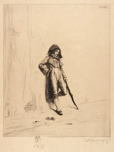 The Loafer by Игнац Марсель Гогенгигль, 1888 — digital art print download