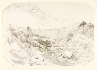 Civitella, Italy by Иоганн Германн Карменке, 1845 — digital art print download