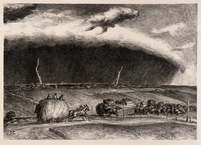 The Line Storm by John Steuart Curry, 1935 — digital art print download