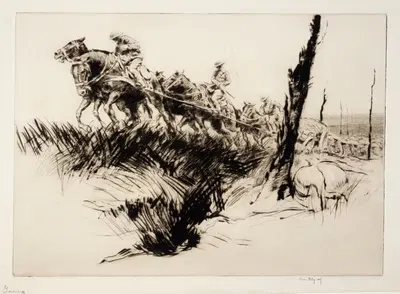 Rough Going by Kerr Eby, 1919 — digital art print download
