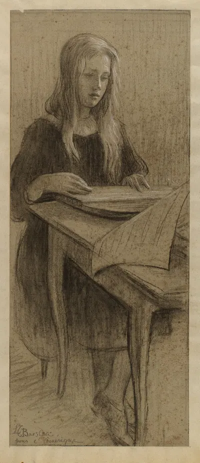 Schoolgirl by Луиза Катрин Бресло — digital art print download