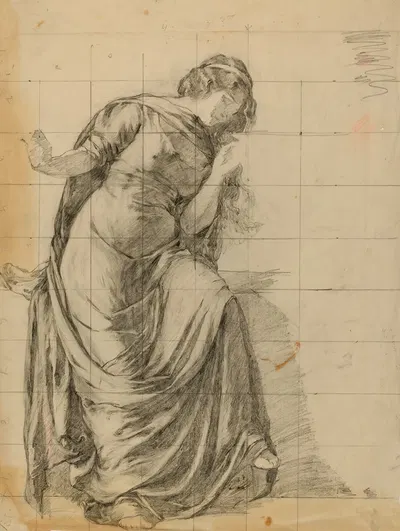 Draped Female Figure by Louise Cox — digital art print download