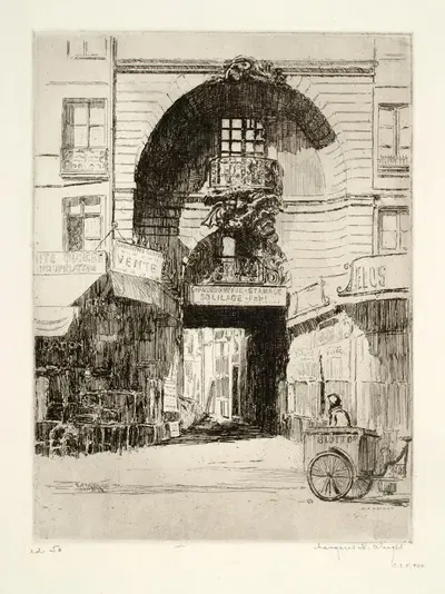 Двор Дракона, Париж by Маргарет Х. Урайт — digital art print download