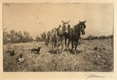 Fall Ploughing by Peter Moran — digital art print download