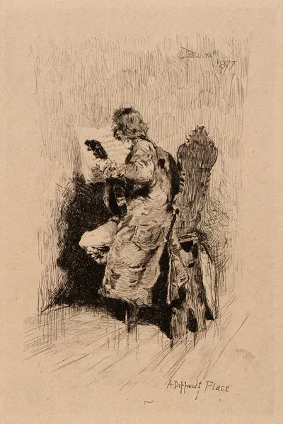A Difficult Place by Роберт Фредерик Блум, 1877 — digital art print download