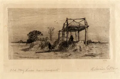 Old Hay Rick near Nonquitt by Роберт Суэйн Гиффорд, 1878 — digital art print download