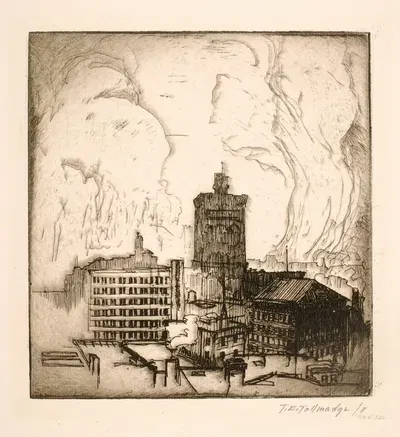 Башня Аудиториума, Чикаго by Томас Эдди Талмадж, 1910 — digital art print download