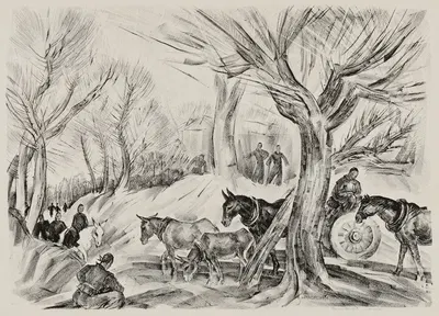 Landscape with Figures by Томас Хэндфорт — digital art print download