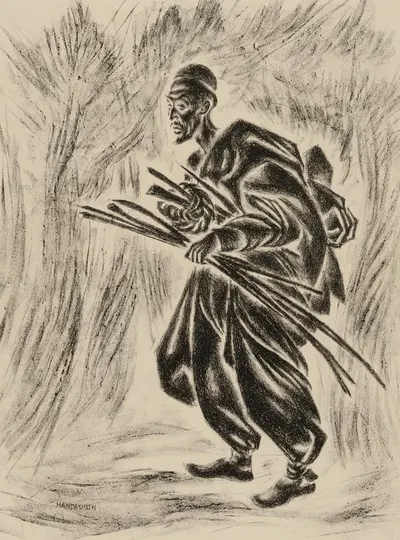 His Reeds by Томас Хэндфорт — digital art print download