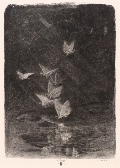 Night Moths by William Baxter Closson — digital art print download
