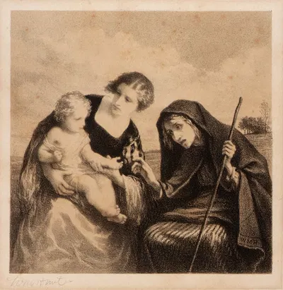 The Fortune Teller by William Morris Hunt — digital art print download