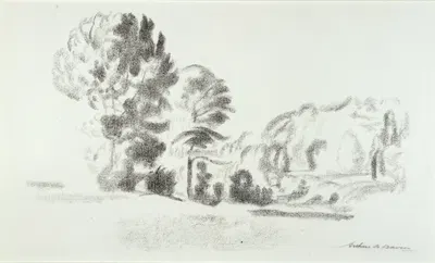 Shore of Rockland Lake by Артур Боун Дэвис, 1924 — digital art print download