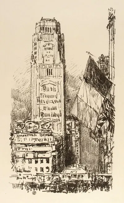 New York Bouquet by Чайлд Хассам, 1917 — digital art print download