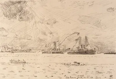Return of the Fleet by Чайлд Хассам, 1918 — digital art print download