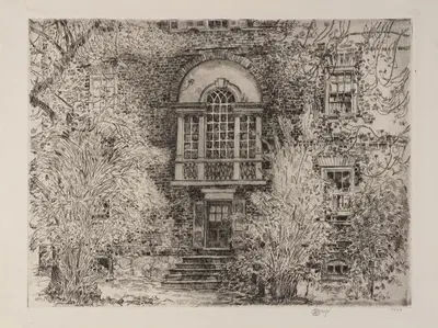 Spring in Annapolis (Chase House Garden) by Childe Hassam, 1929 — digital art print download