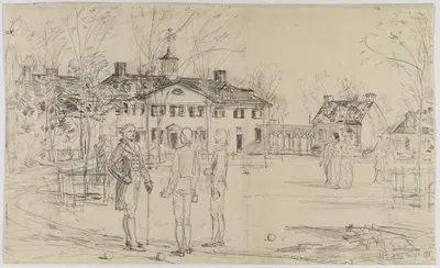 Washington at Mount Vernon by Чайлд Хассам, 1931 — digital art print download