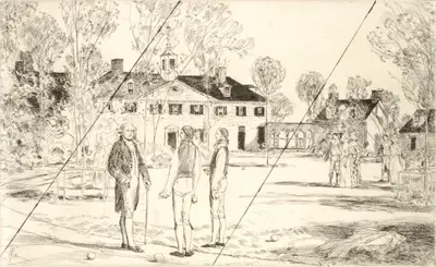 Washington at Mount Vernon by Чайлд Хассам — digital art print download