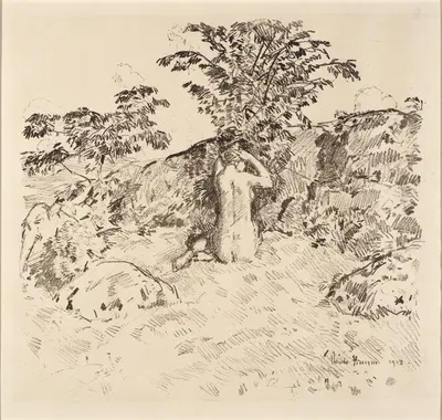 Wild Cherry Tree by Чайлд Хассам, 1918 — digital art print download