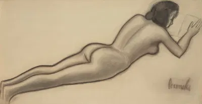 Liggend figuur by Констант Пермеки, 1948 — digital art print download