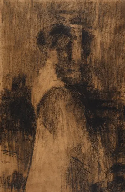 Jonge vrouw by Фердинанд Ширрен, 1910-1920 — digital art print download