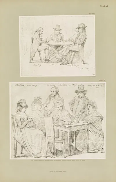 Handzeichnungen von Gottfried Schadow Pl.06 by Иоганн Готфрид Шадов, 1886 — digital art print download
