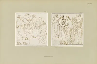 Handzeichnungen von Gottfried Schadow Pl.08 by Иоганн Готфрид Шадов, 1886 — digital art print download
