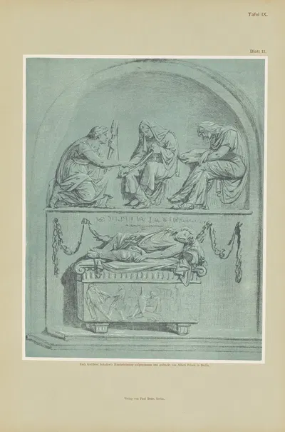Handzeichnungen von Gottfried Schadow Pl.09 by Иоганн Готфрид Шадов, 1886 — digital art print download