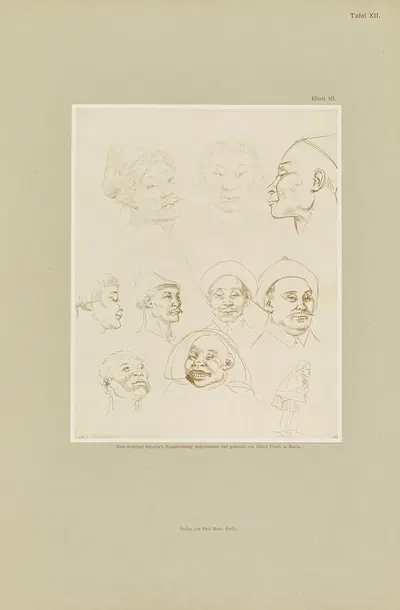 Handzeichnungen von Gottfried Schadow Pl.12 by Иоганн Готфрид Шадов, 1886 — digital art print download