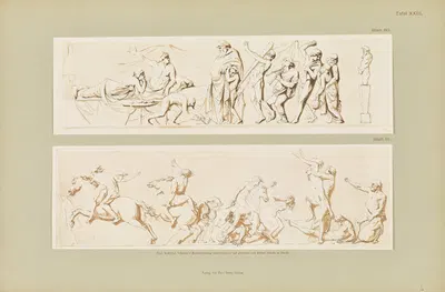 Handzeichnungen von Gottfried Schadow Pl.23 by Иоганн Готфрид Шадов, 1886 — digital art print download