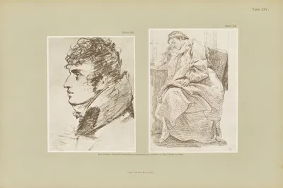 Handzeichnungen von Gottfried Schadow Pl.25 by Иоганн Готфрид Шадов, 1886 — digital art print download
