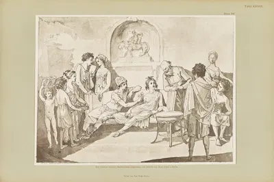 Handzeichnungen von Gottfried Schadow Pl.28 by Иоганн Готфрид Шадов, 1886 — digital art print download