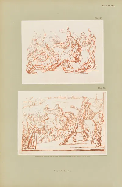 Handzeichnungen von Gottfried Schadow Pl.36 by Иоганн Готфрид Шадов, 1886 — digital art print download