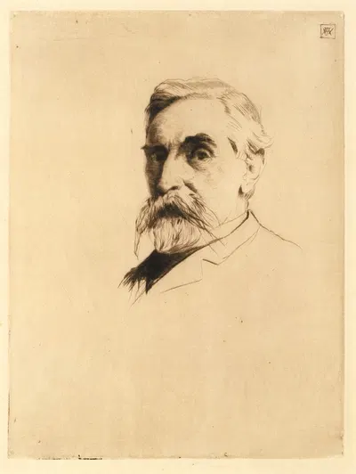Portrait of Robert Weir by Джулиан Олден Уир, 1891 — digital art print download