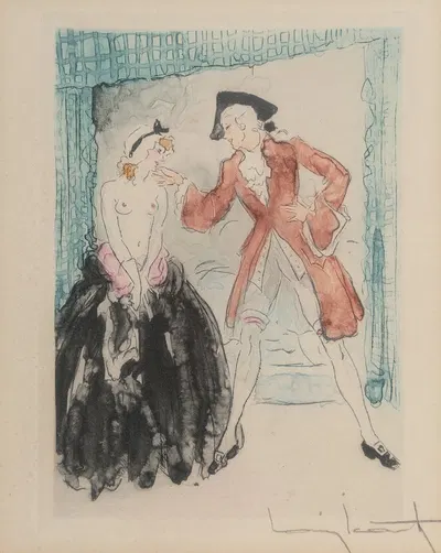 Le Nuit et le Moment Pl.6 by Луи Икарт, 1946 — digital art print download