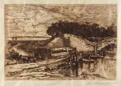 Бухта Гардинера, Лонг-Айленд, вид с Фреш-Понд by Мэри Ниммо Моран, 1884 — digital art print download
