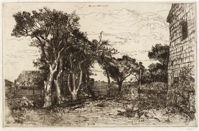 Старый дом by Мэри Ниммо Моран, 1880 — digital art print download