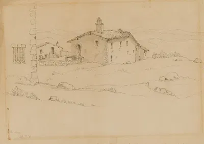 Cottages, Radicofane by Майнер Килборн Келлог, 1841 — digital art print download