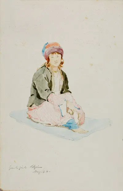 Greek Girl (Pilgrim) by Майнер Килборн Келлог, 1844 — digital art print download