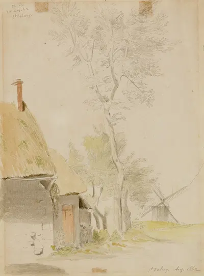 Windmill, St. Valery by Майнер Килборн Келлог, 1862 — digital art print download