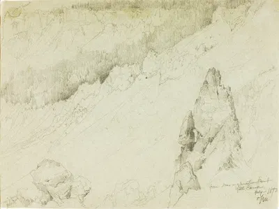 From near Inspiration Point, Yellowstone Canyon by Thomas Moran, 1892 — digital art print download